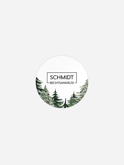 Geschenkaufkleber Geschäftlich Warm Wintertrees Kraftpapier