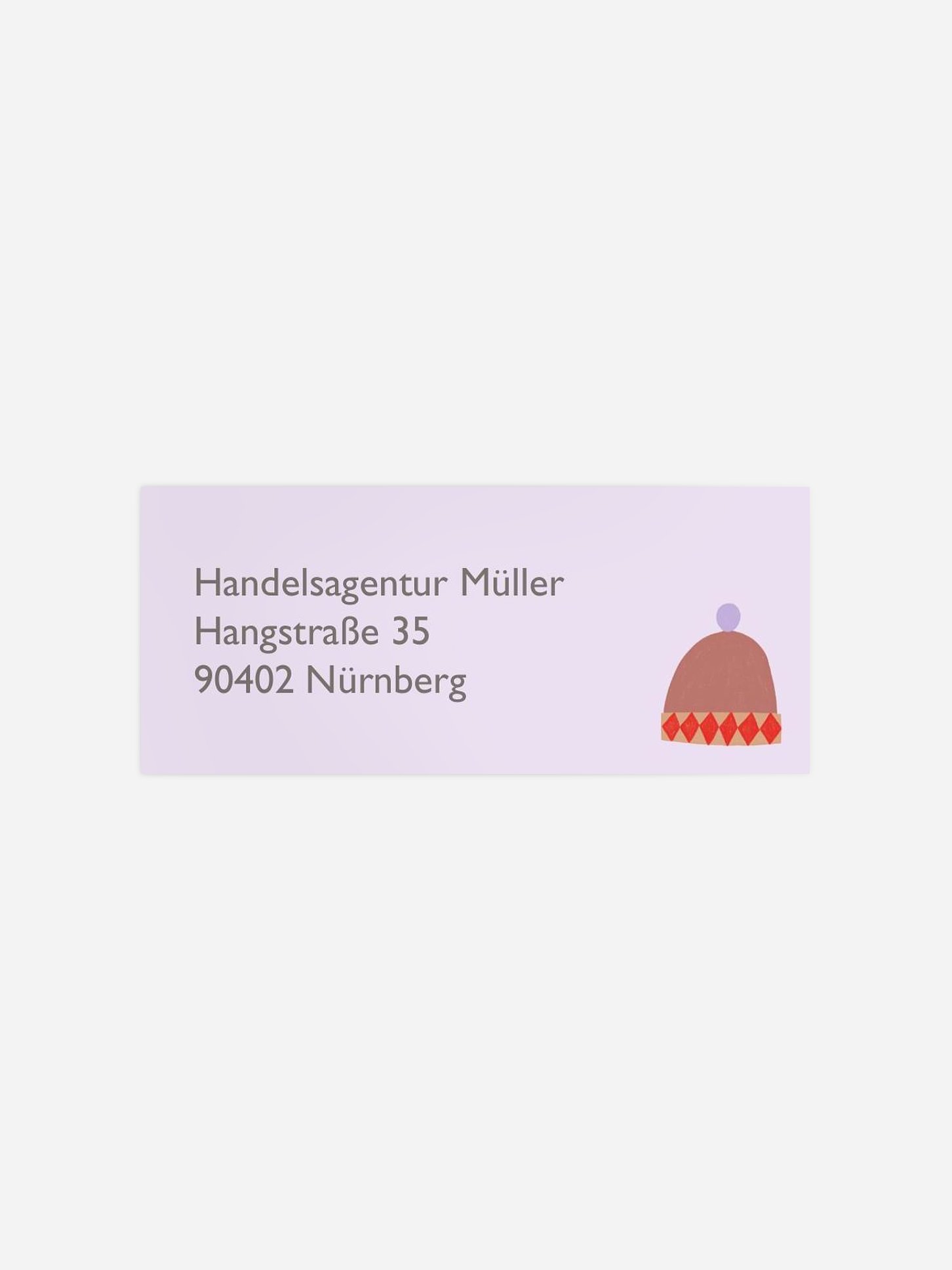 Absenderaufkleber geschäftl. Weihnachten Warm eingepackt