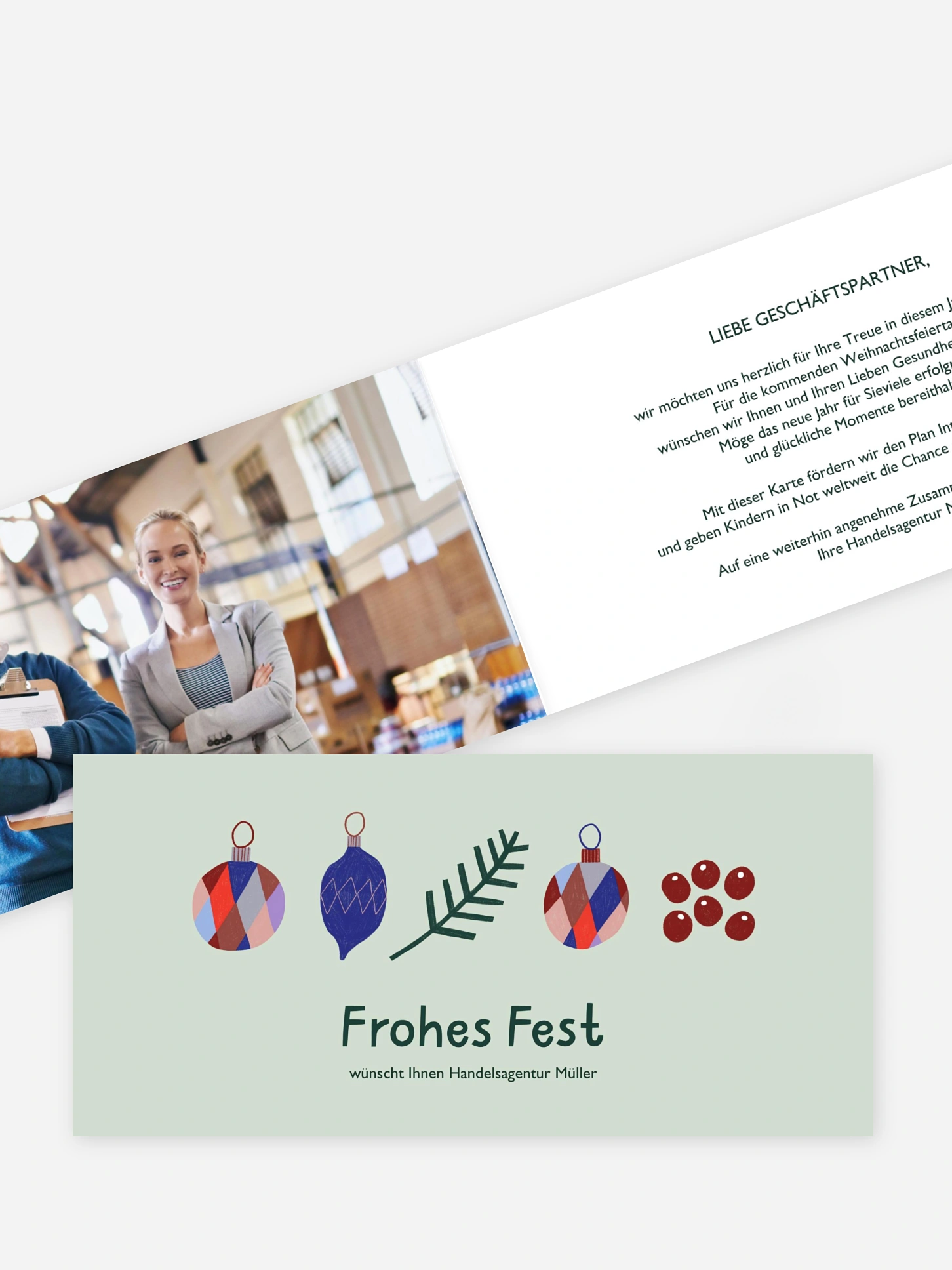 Spendenkarten Geschäftlich Bunte Kugeln