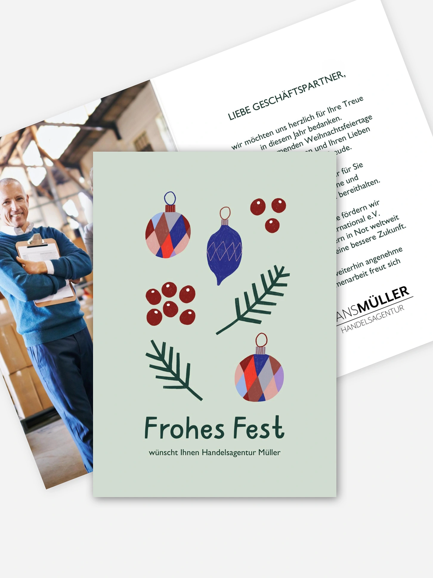 Spendenkarten Geschäftlich Bunte Kugeln