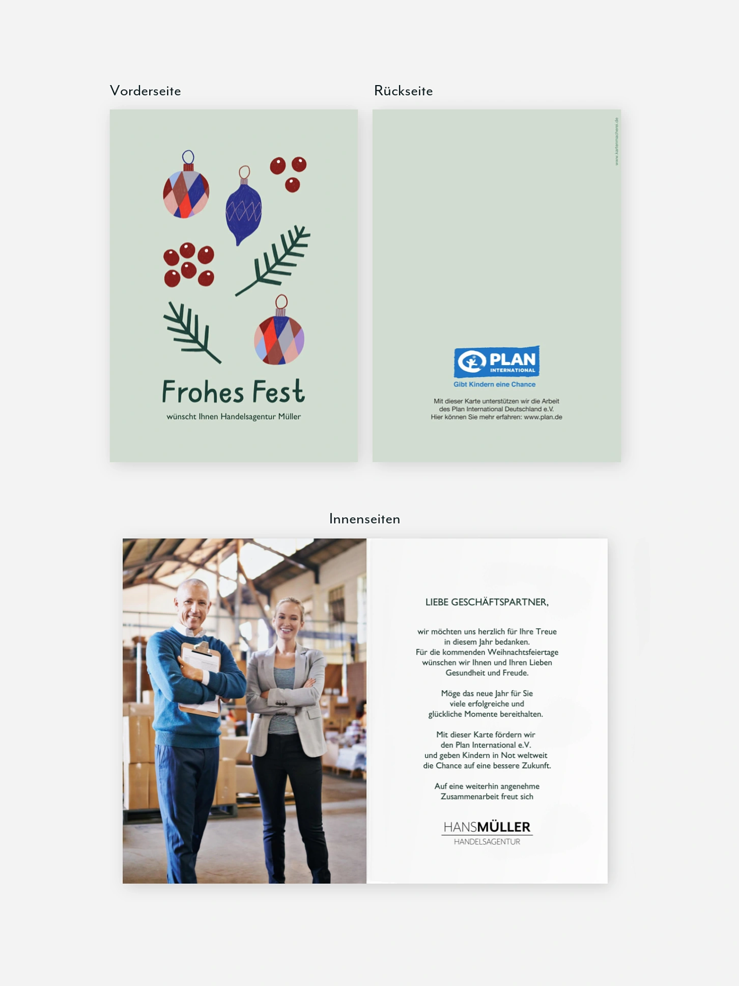 Spendenkarten Geschäftlich Bunte Kugeln