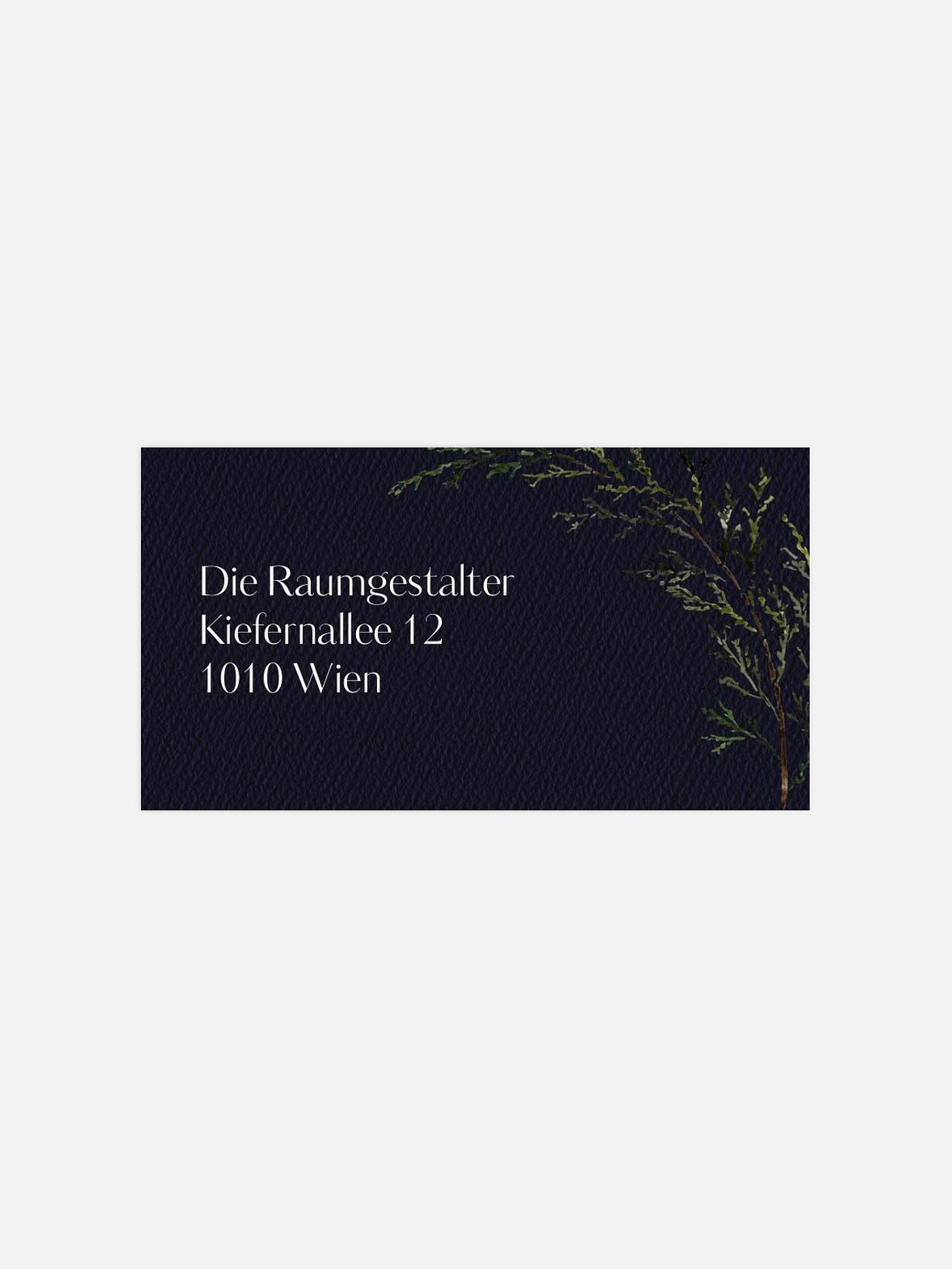 Empfängeraufkleber geschäftl. Weihnachten Classic Wreath