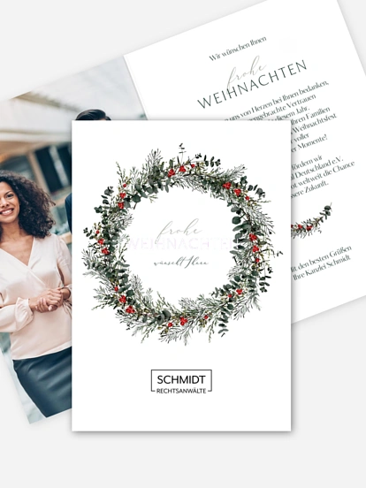 Spendenkarten Geschäftlich Classic Wreath