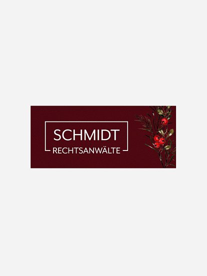 Geschenkaufkleber Geschäftlich Classic Wreath