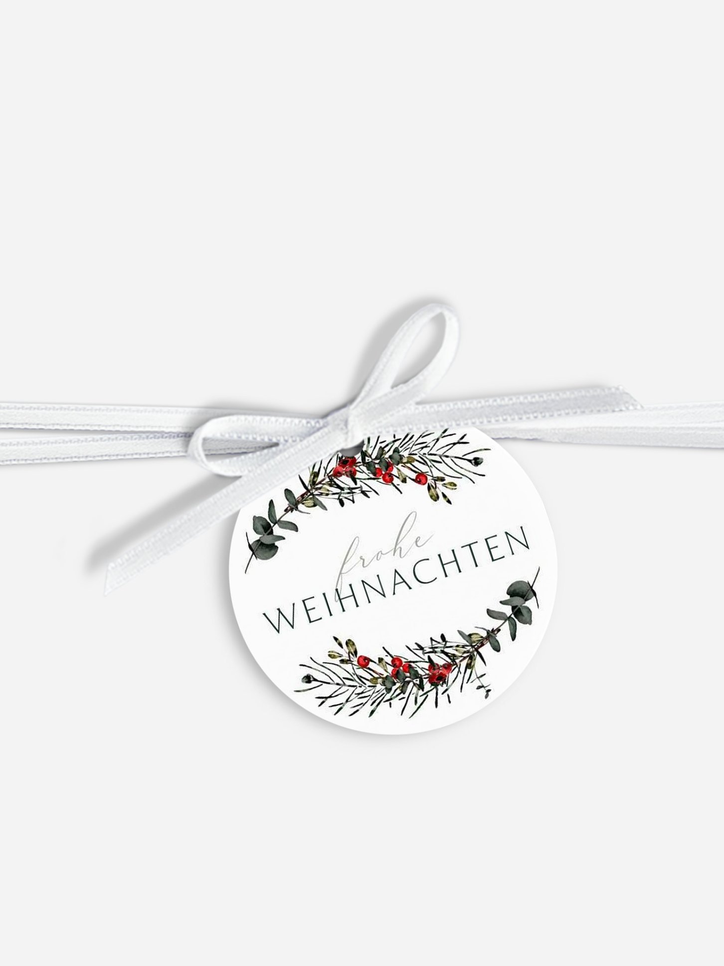 Geschenkanhänger Geschäftlich Classic Wreath