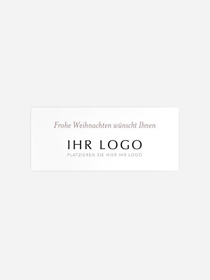 Geschenkaufkleber Geschäftlich Soft Christmas