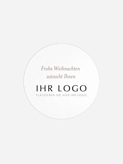 Geschenkaufkleber Geschäftlich Soft Christmas