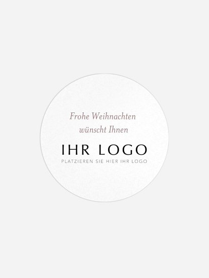 Geschenkaufkleber Geschäftlich Soft Christmas