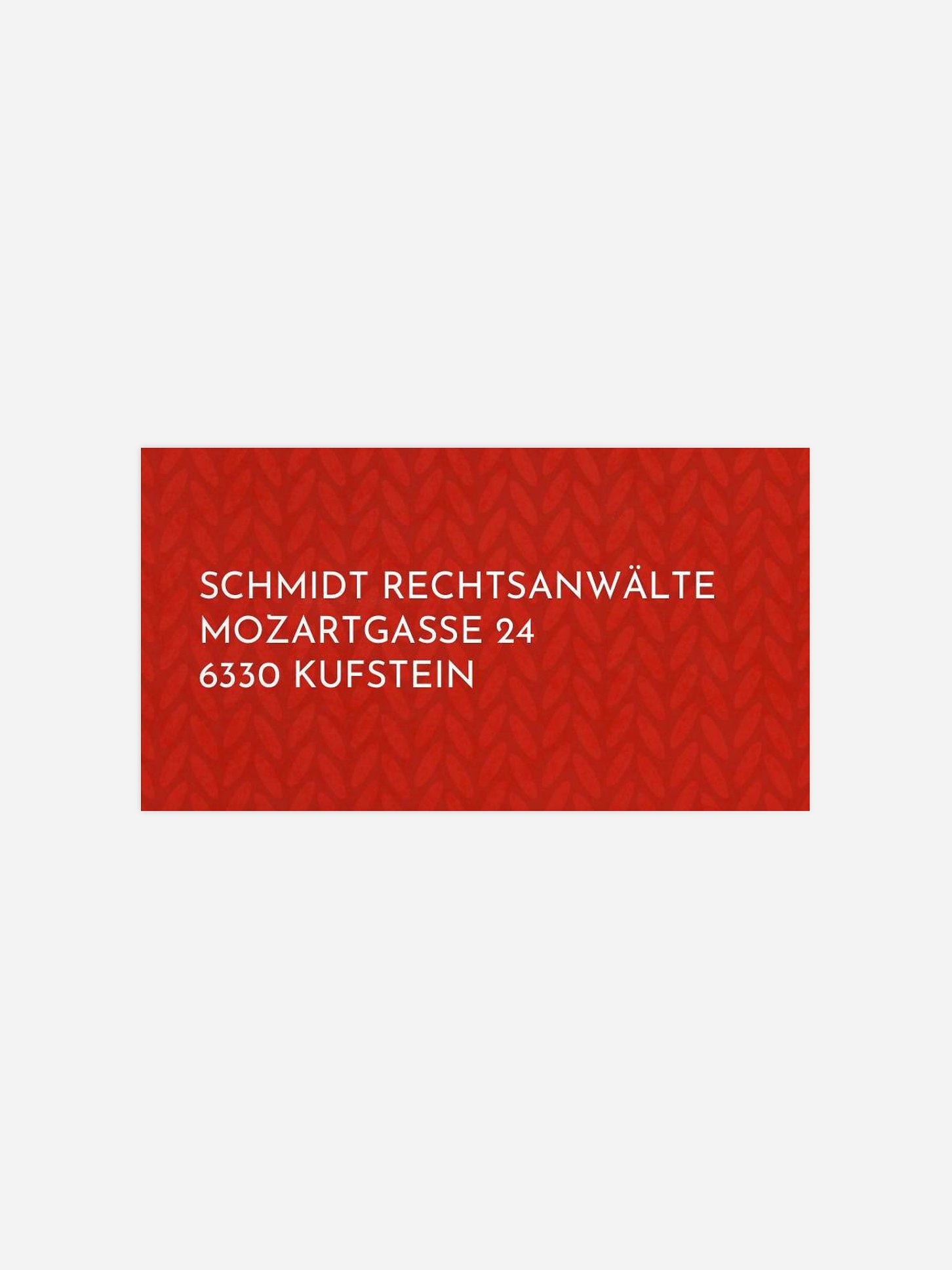 Empfängeraufkleber geschäftl. Weihnachten Weihnachtsdackel