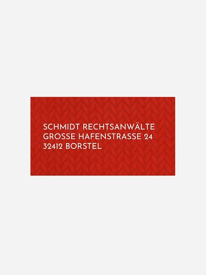 Empfängeraufkleber geschäftl. Weihnachten Weihnachtsdackel