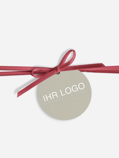 Geschenkanhänger Geschäftlich Weihnachtsdackel