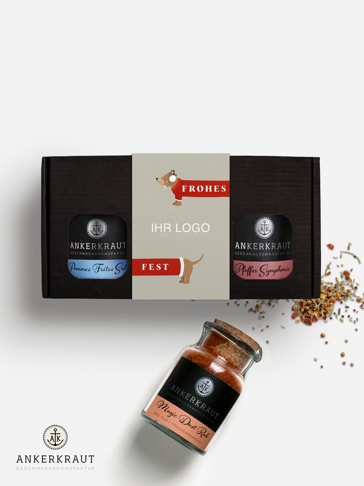 Gewürzbox Weihnachtsdackel