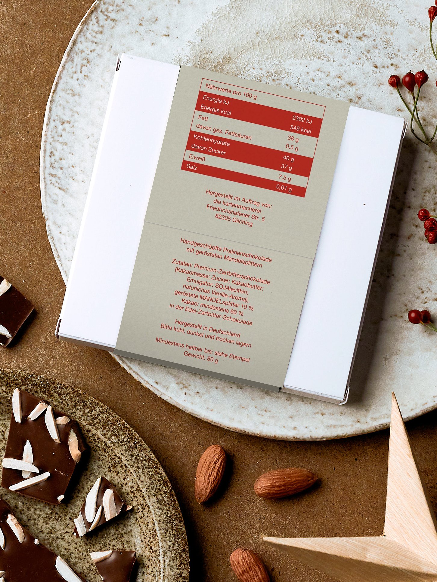 Schokobox geschäftlich Weihnachtsdackel