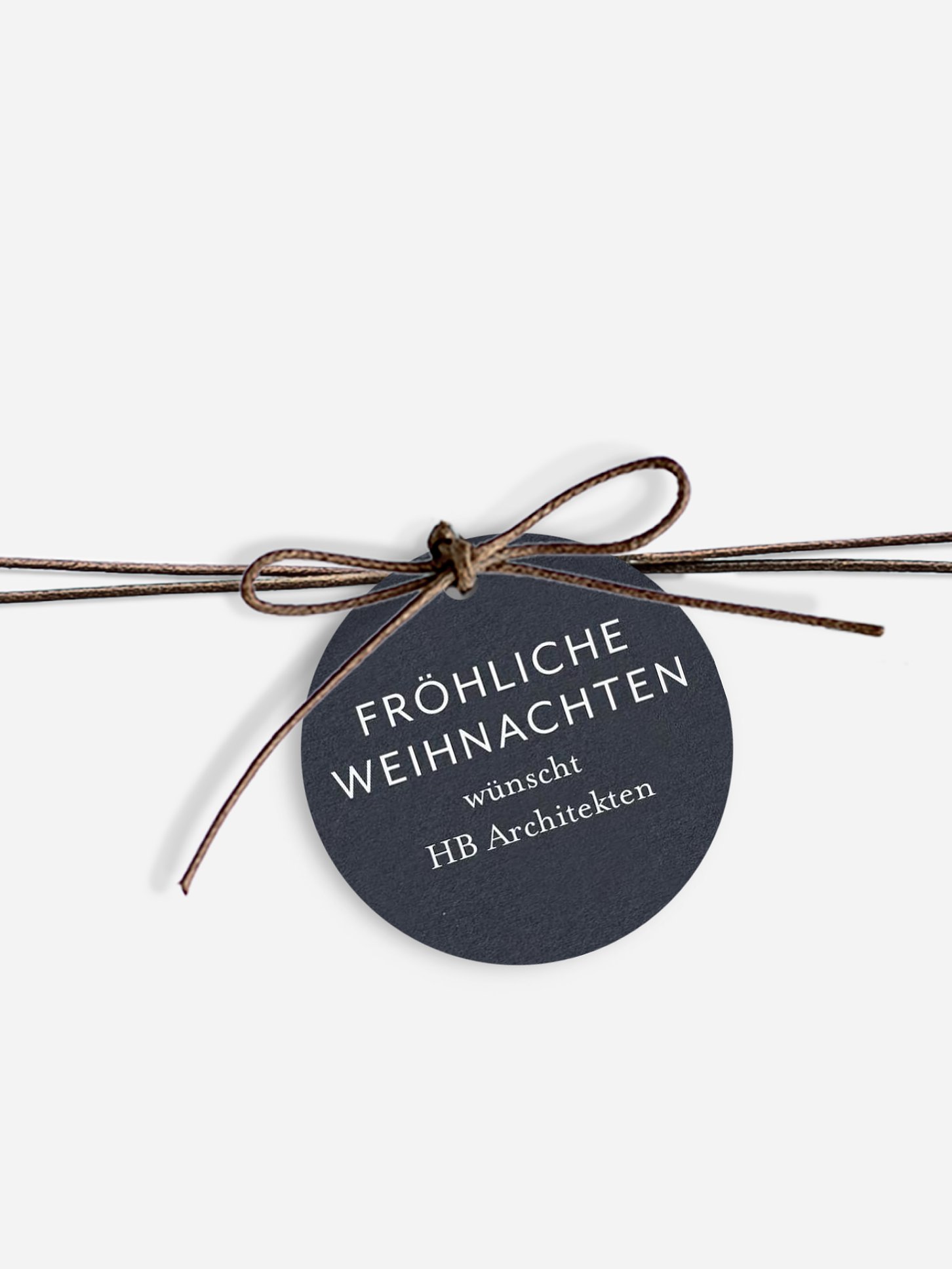 Geschenkanhänger Geschäftlich Schneemannbau