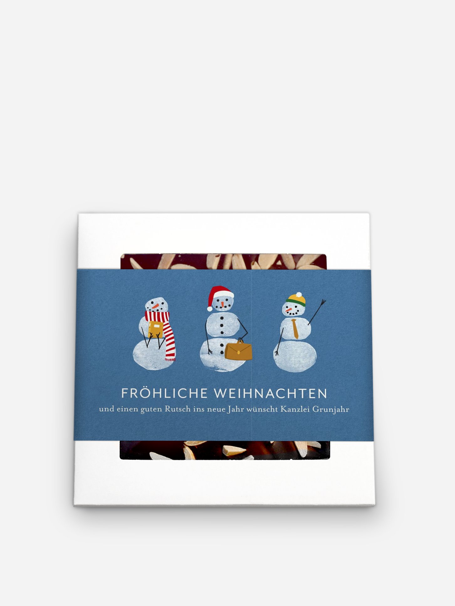 Schokobox geschäftlich Schneemänner