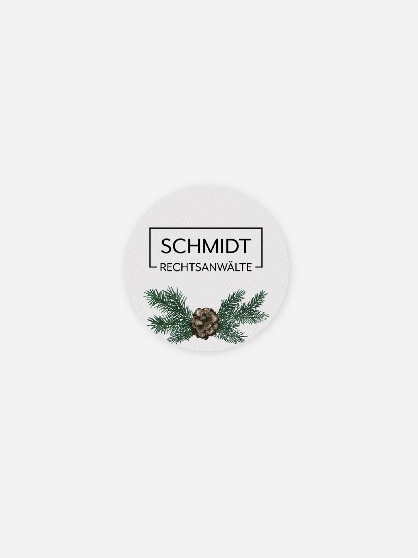 Geschenkaufkleber Geschäftlich Goldener Advent