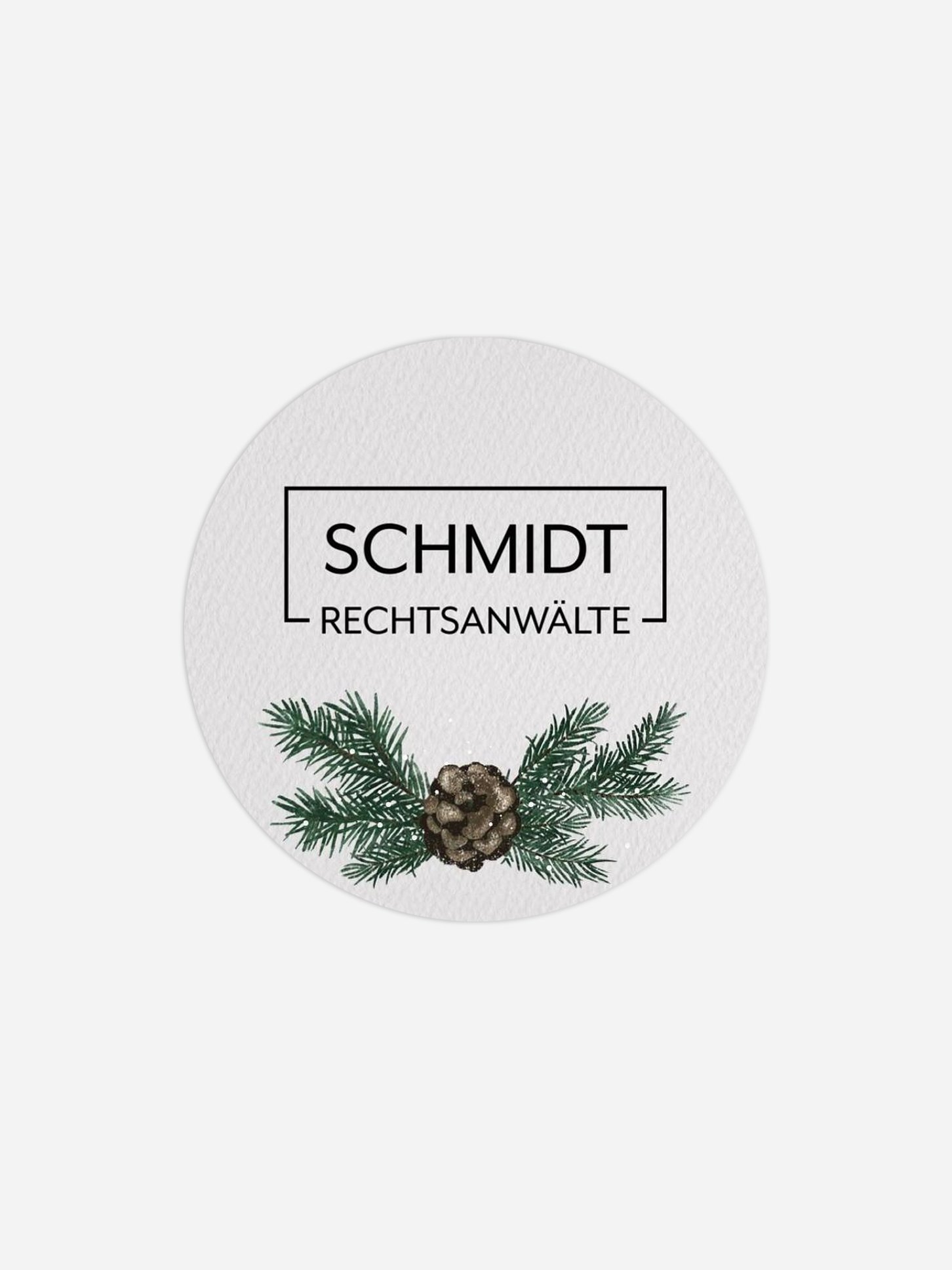 Geschenkaufkleber Geschäftlich Goldener Advent