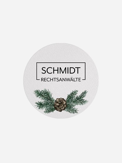 Geschenkaufkleber Geschäftlich Goldener Advent
