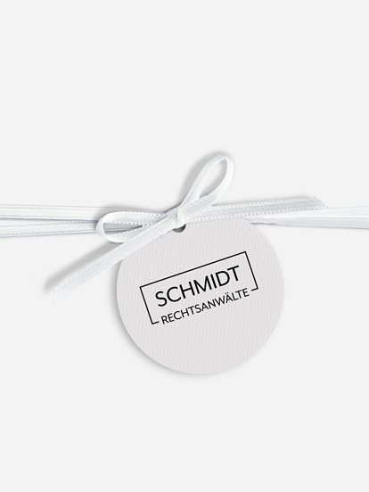 Geschenkanhänger Geschäftlich Goldener Advent