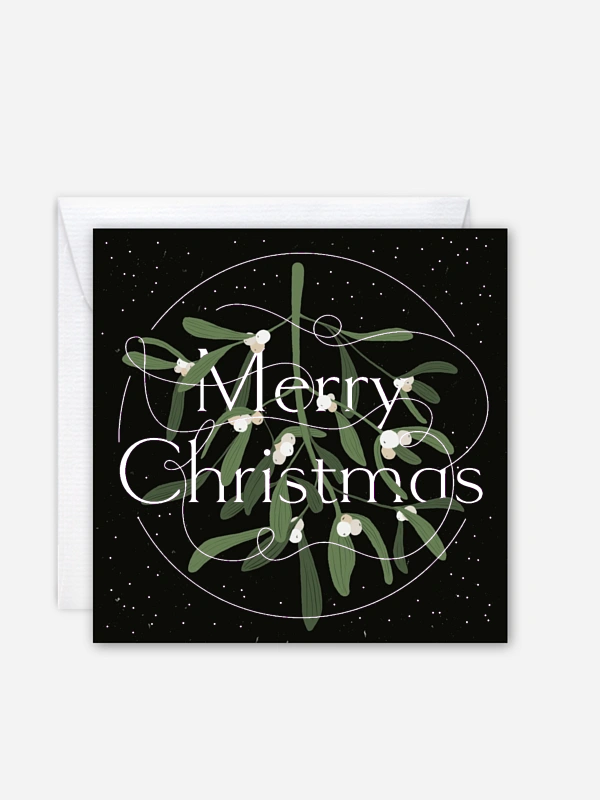 Geschäftliche Weihnachtskarte Chic Lines