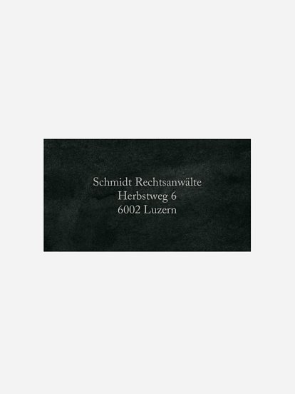 Empfängeraufkleber geschäftl. Weihnachten Sylvester Green