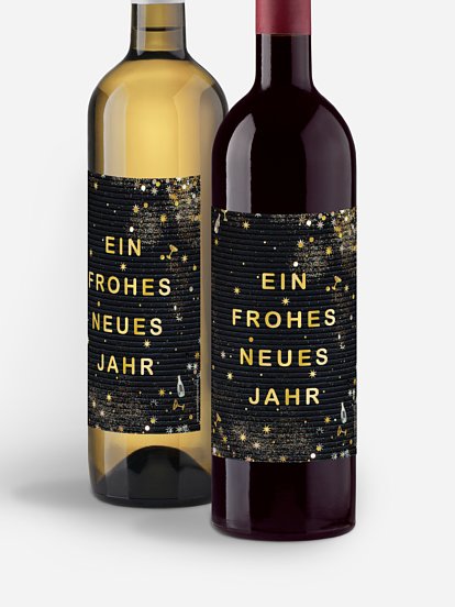 Flaschenetikett geschäftlich Letterboard