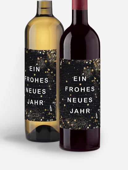 Flaschenetikett geschäftlich Letterboard