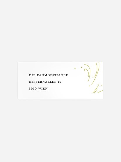 Absenderaufkleber geschäftl. Weihnachten Champagner Feier