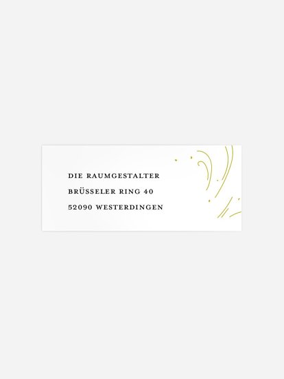 Absenderaufkleber geschäftl. Weihnachten Champagner Feier