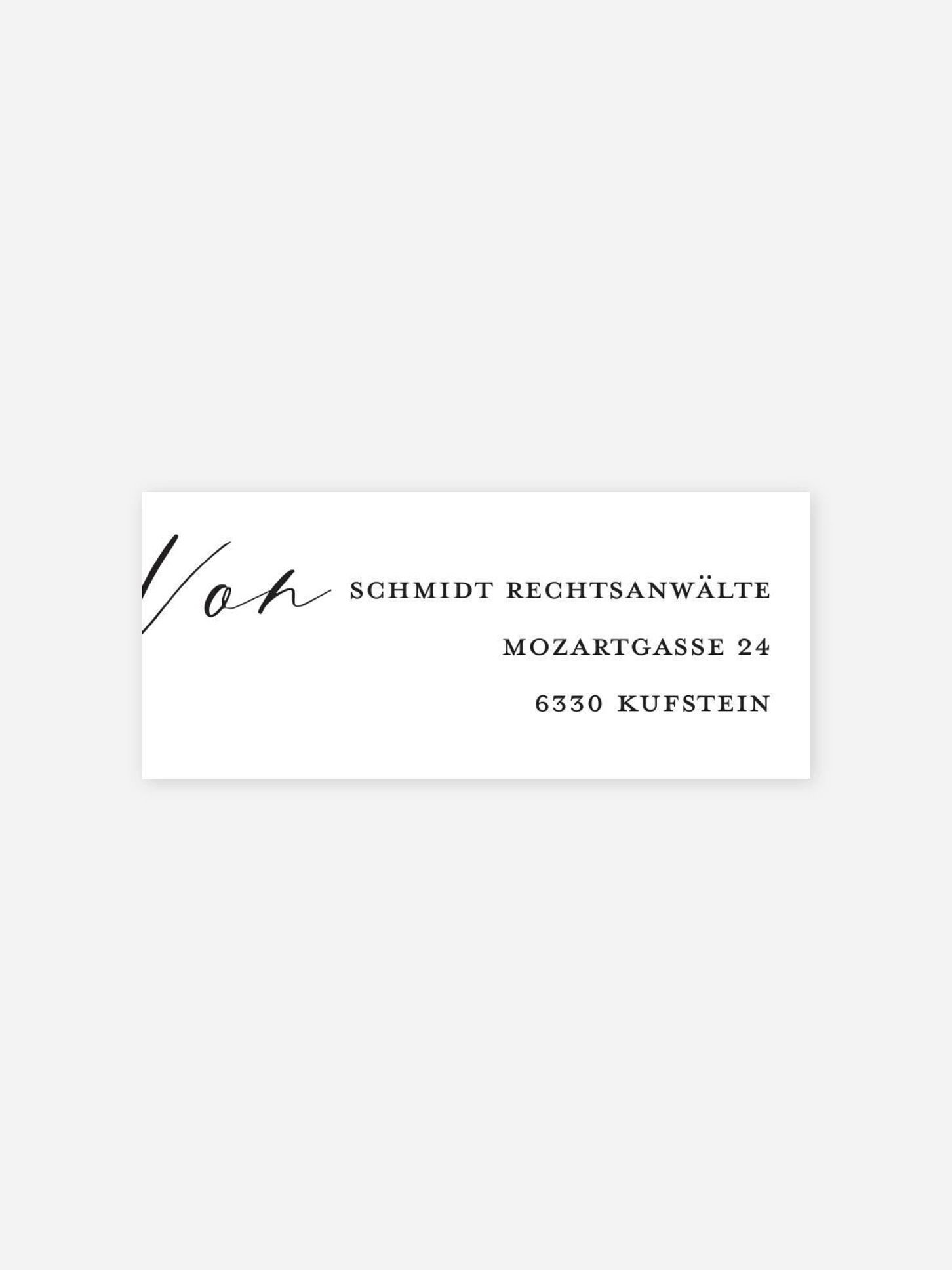 Absenderaufkleber geschäftl. Weihnachten Lovely Calligraphy