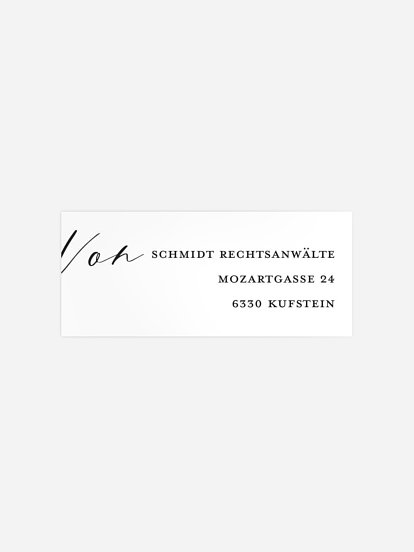 Absenderaufkleber geschäftl. Weihnachten Lovely Calligraphy