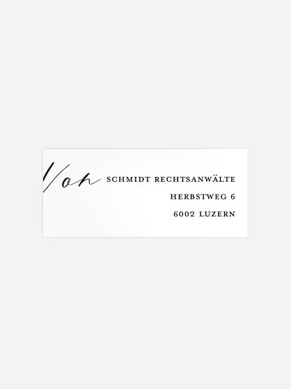 Absenderaufkleber geschäftl. Weihnachten Lovely Calligraphy