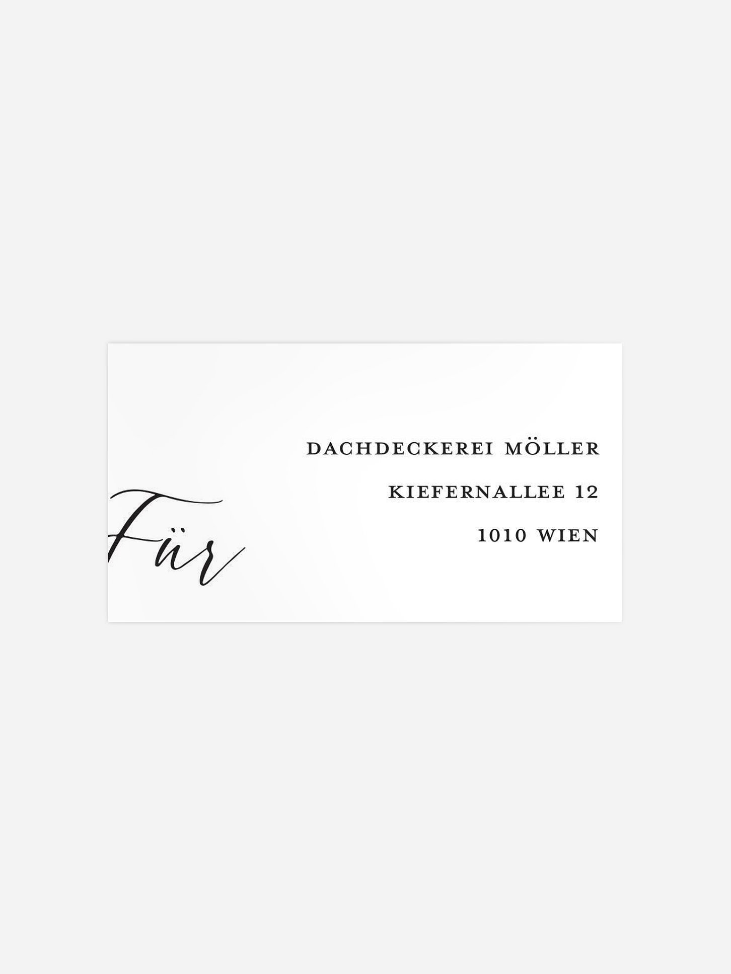 Empfängeraufkleber geschäftl. Weihnachten Lovely Calligraphy