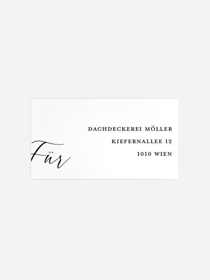 Empfängeraufkleber geschäftl. Weihnachten Lovely Calligraphy