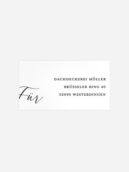 Empfängeraufkleber geschäftl. Weihnachten Lovely Calligraphy