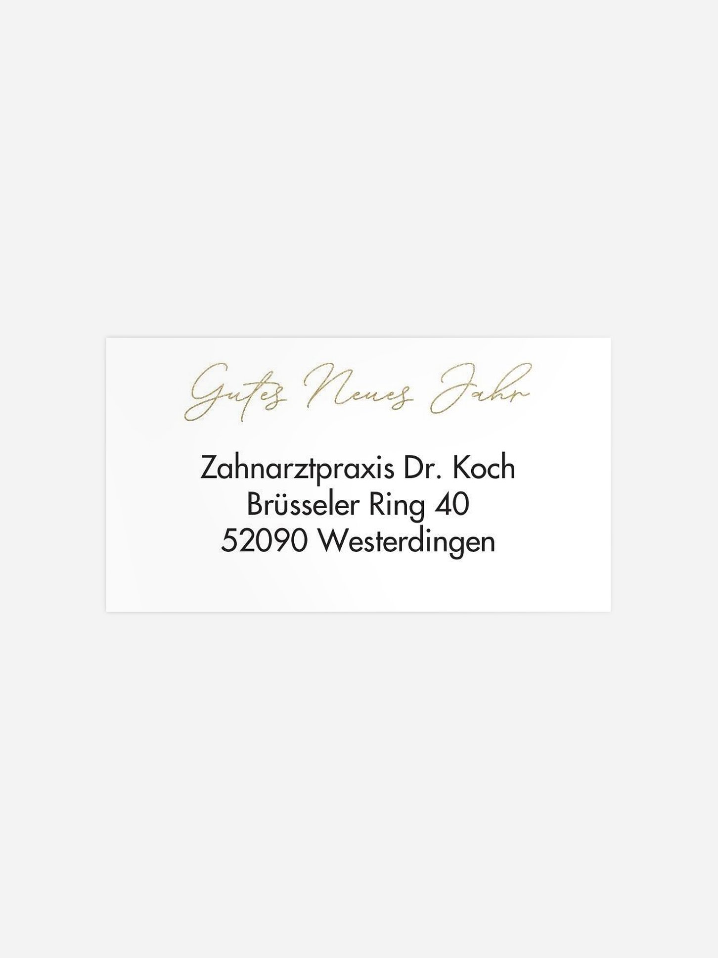 Empfängeraufkleber geschäftl. Weihnachten Neujahreszauber
