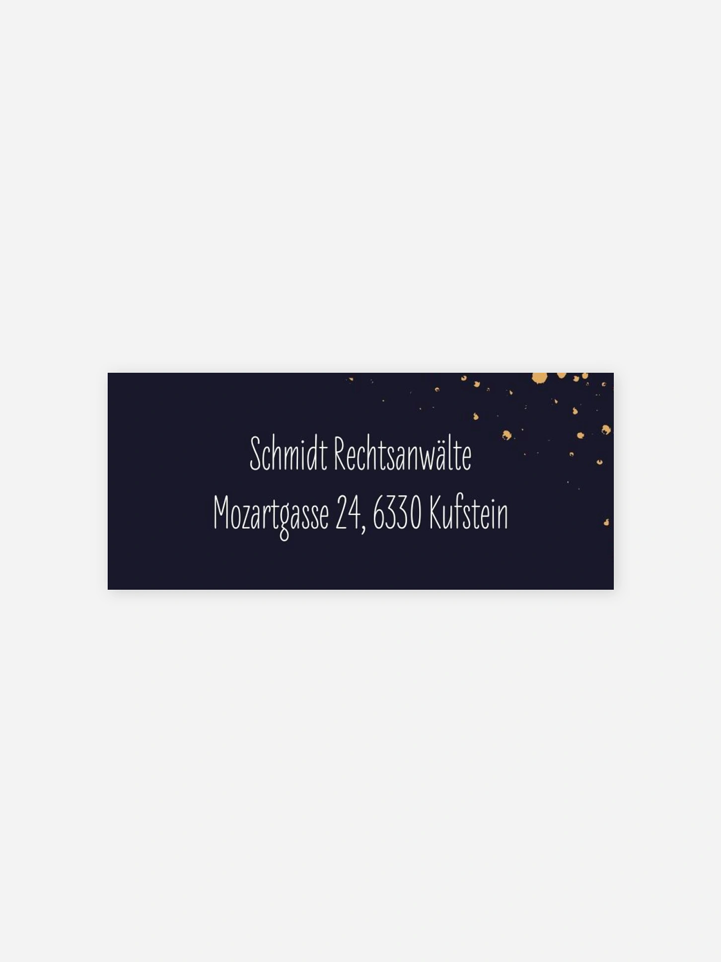 Absenderaufkleber geschäftl. Weihnachten Neujahrsmagie
