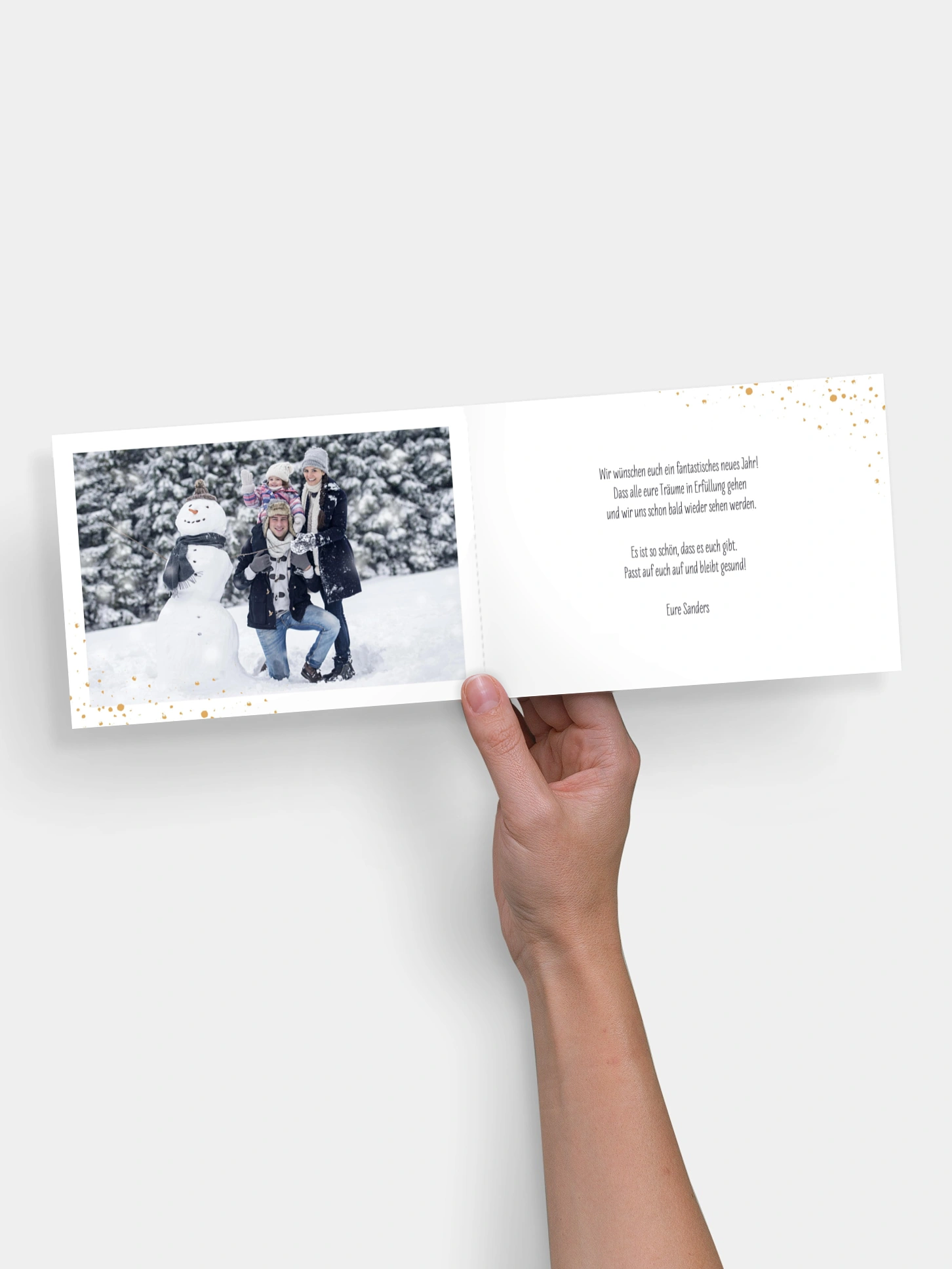 Neujahrskarten Neujahrsmagie ohne Foto