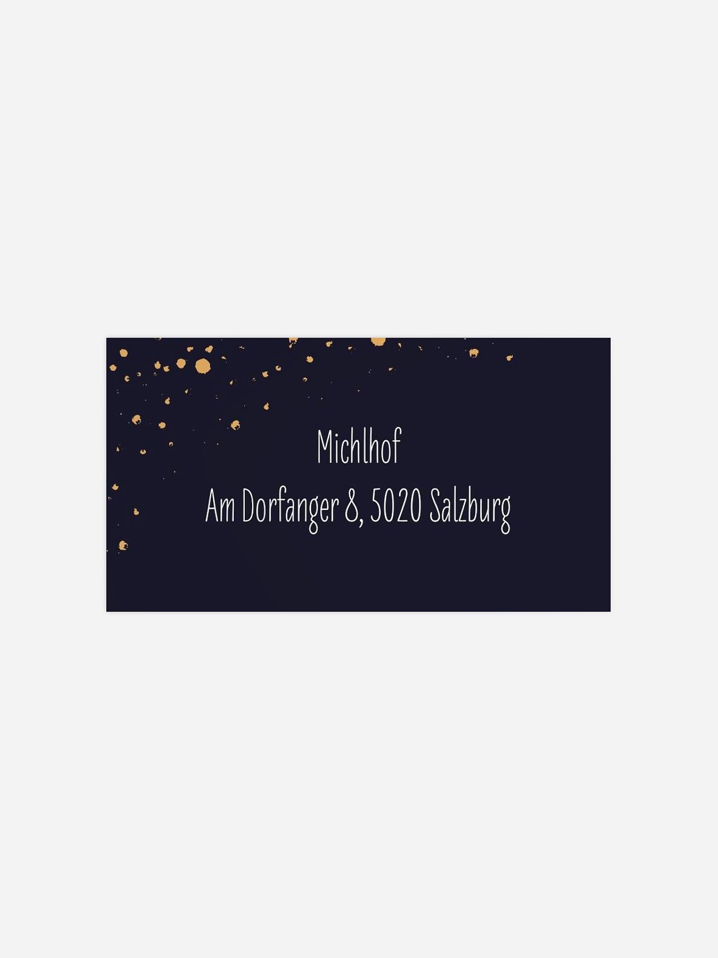 Empfängeraufkleber geschäftl. Weihnachten Neujahrsmagie