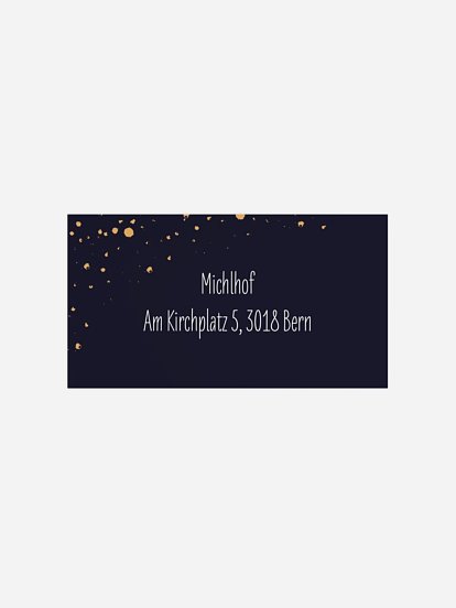 Empfängeraufkleber geschäftl. Weihnachten Neujahrsmagie