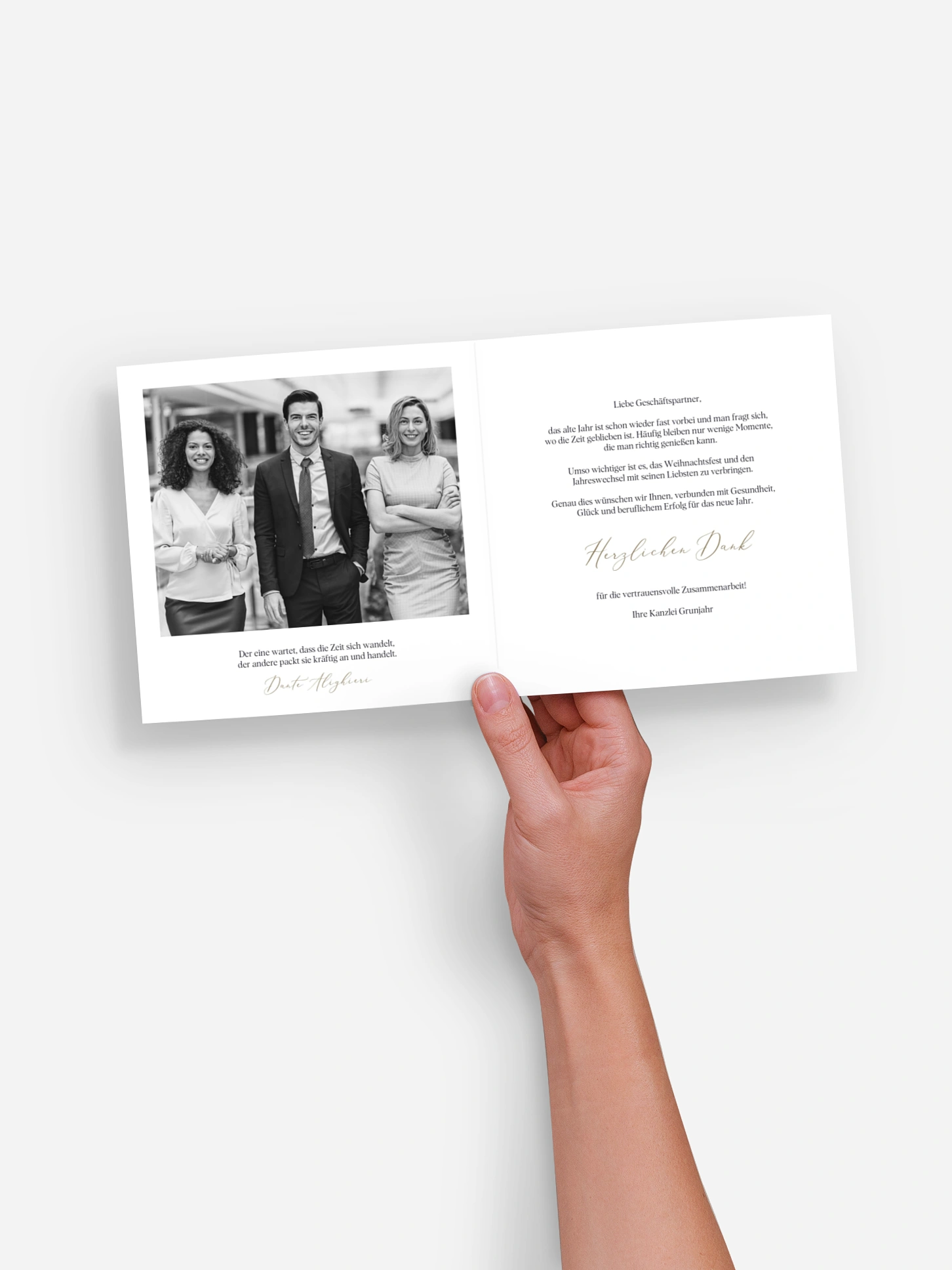 Geschäftliche Weihnachtskarte Glitter Night