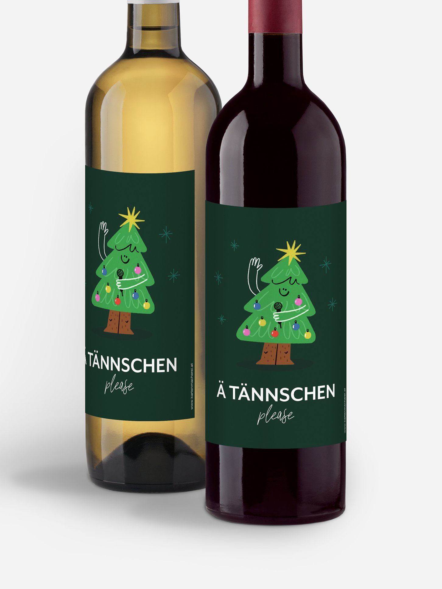 Flaschenetikett geschäftlich Ä Tännschen