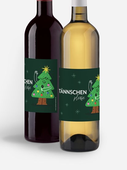 Flaschenetikett geschäftlich Ä Tännschen