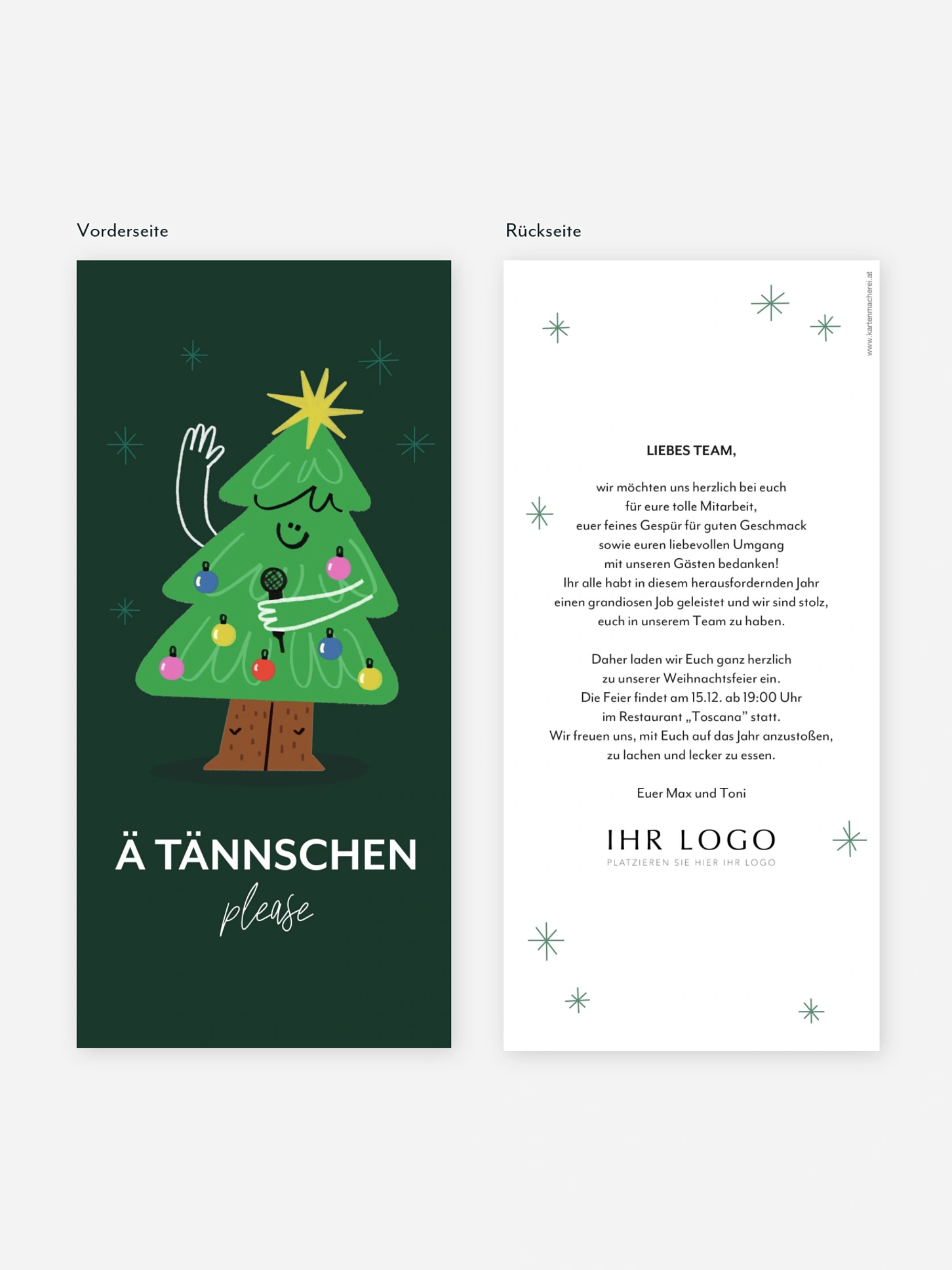 Weihnachtsfeier Ä Tännschen