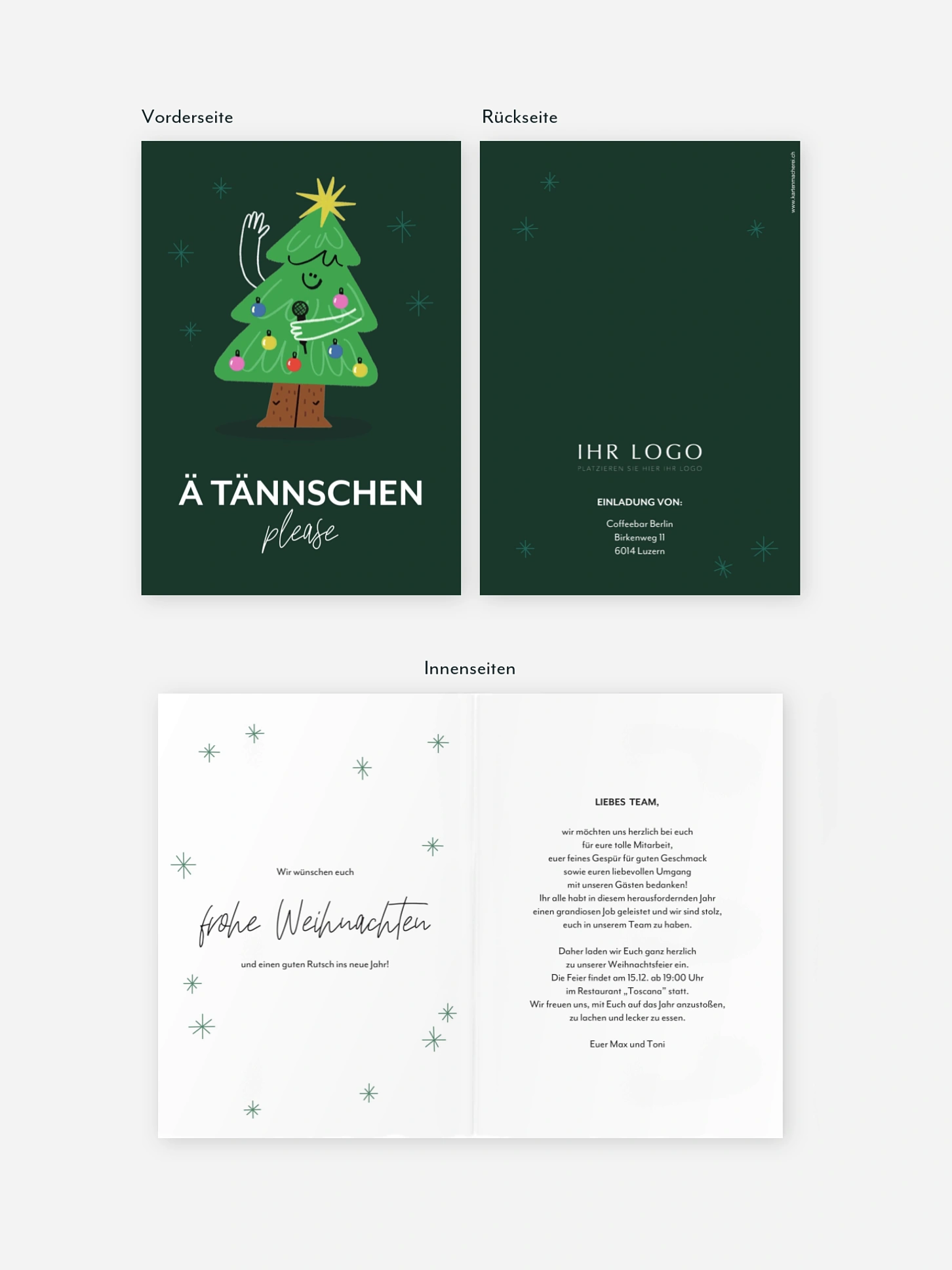 Weihnachtsfeier Ä Tännschen