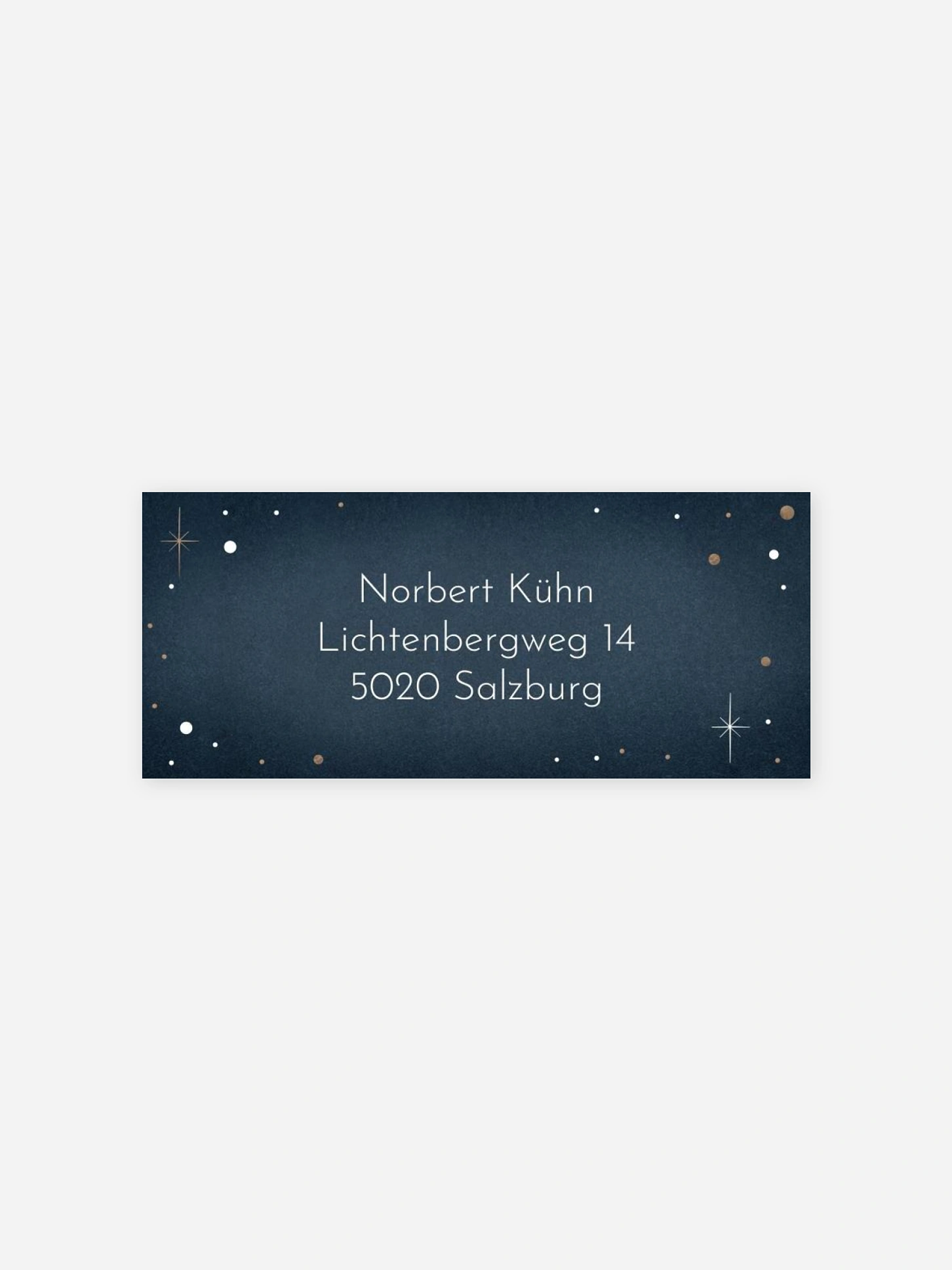 Absenderaufkleber geschäftl. Weihnachten Minimal