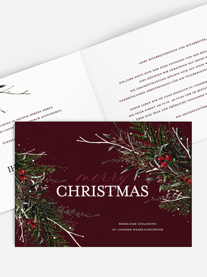 Weihnachtsfeier Festive Green