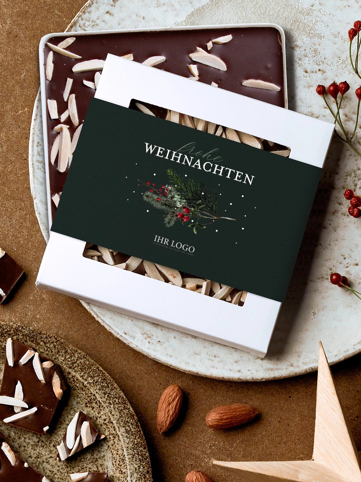 Schokobox geschäftlich Festive Green