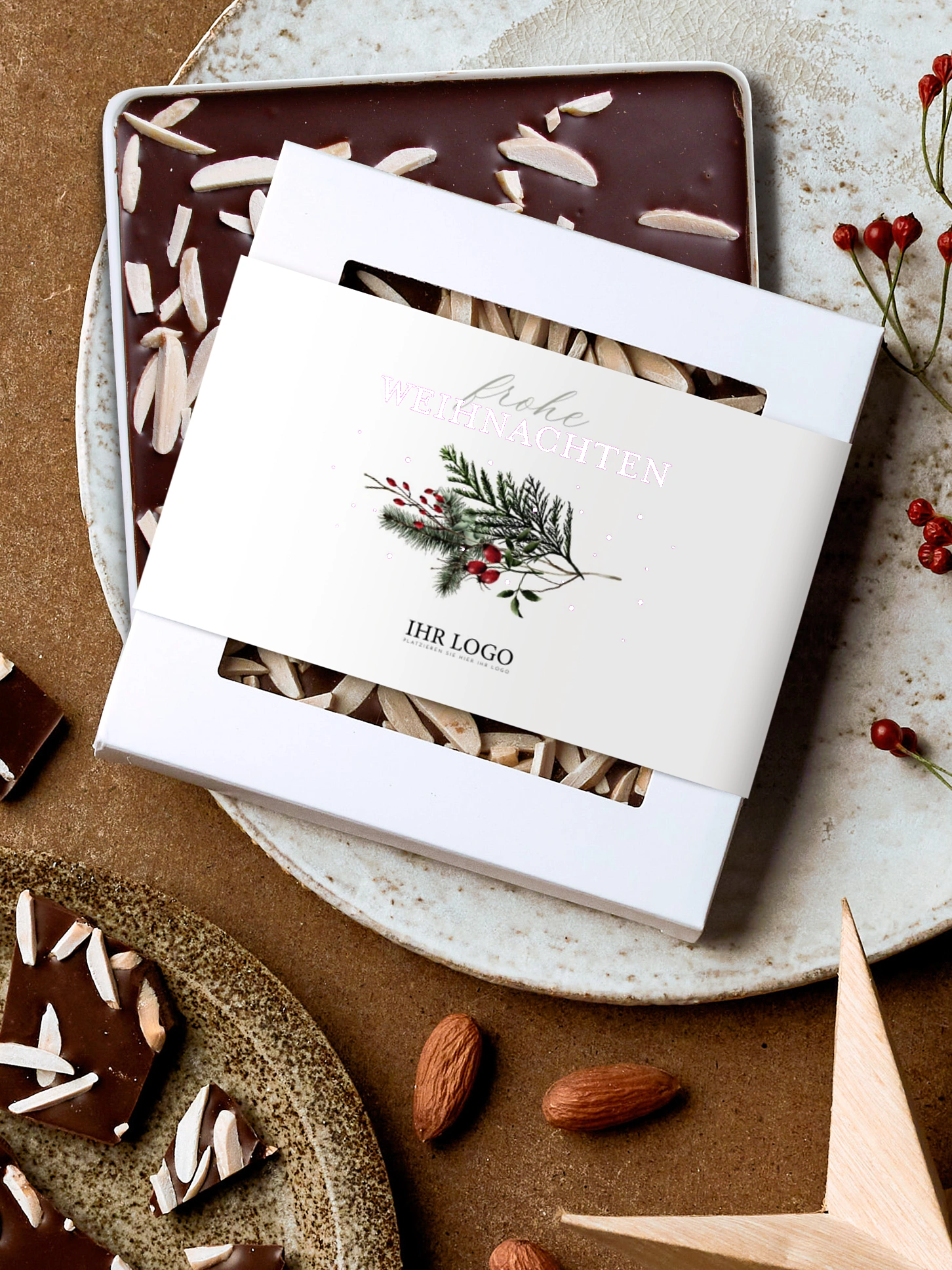 Schokobox geschäftlich Festive Green