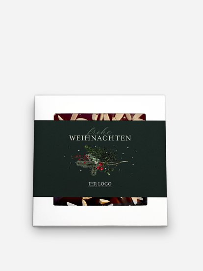 Schokobox geschäftlich Festive Green